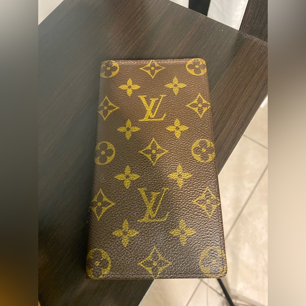 Louis Vuitton Brown and Gold Monogram Wallet